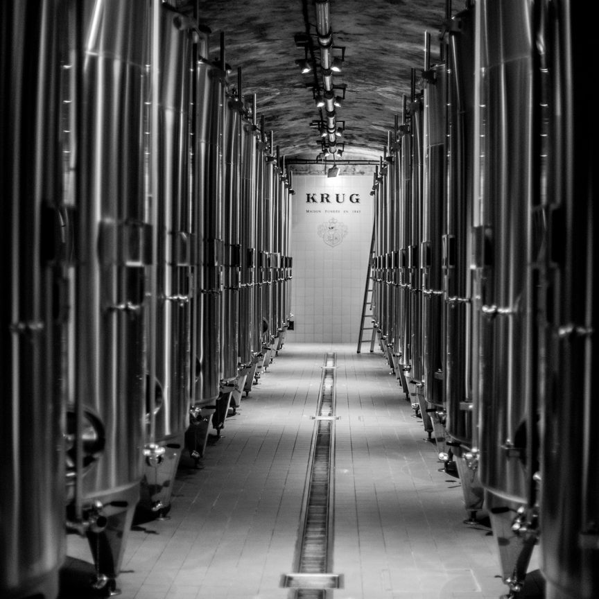 Reportage photo usine champagne Krug